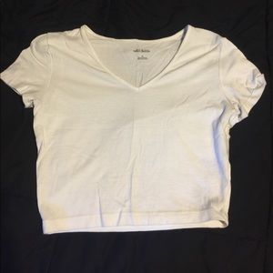 White crop top